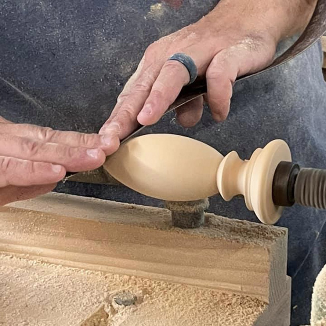 Finished cypress wood samples