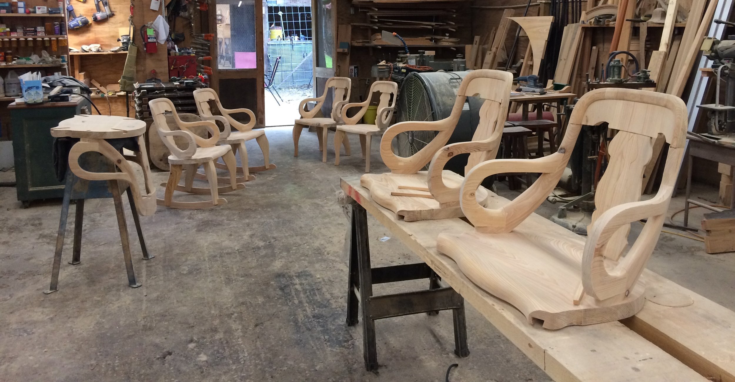 The Olivier WoodWorks workshop in Natchitoches, Louisiana